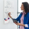image:imageMr Pen Magnetic Marker Holder White  Magnetic Dry Erase Marker Holder with 6 Colorful Markers Whiteboard Marker Holder White Board Organizer