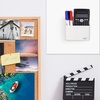 image:imageMr Pen Magnetic Marker Holder White  Magnetic Dry Erase Marker Holder with 6 Colorful Markers Whiteboard Marker Holder White Board Organizer