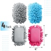 image:imageMr Pen Magnetic Microfiber Shag Whiteboard Erasers 4 x 6 4 Pack  Dual Surface Washable Large Dry Erase Board Cleaner for Chalk Marker Classroom Office HomeGray  Blue  Pink