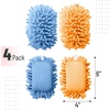 image:imageMr Pen Magnetic Microfiber Shag Whiteboard Erasers 4 x 6 4 Pack  Dual Surface Washable Large Dry Erase Board Cleaner for Chalk Marker Classroom Office HomeBlue  Orange