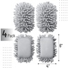 image:imageMr Pen Magnetic Microfiber Shag Whiteboard Erasers 4 x 6 4 Pack  Dual Surface Washable Large Dry Erase Board Cleaner for Chalk Marker Classroom Office HomeGray