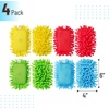 image:imageMr Pen Magnetic Microfiber Shag Whiteboard Erasers 4 x 6 4 Pack  Dual Surface Washable Large Dry Erase Board Cleaner for Chalk Marker Classroom Office HomeBlue  Green  Yellow  Rose
