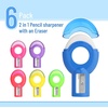 image:imageMr Pen Manual Pencil Sharpener amp Eraser 6 Pack 2in1 Manual Sharpeners  Multicolored Sharpener with Eraser Fun Stationery Back to School Supplies Classroom Rewards Birthday Party Favors
