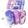 image:imageMr Pen Marble Pencil Erasers 12 Pack 1 x 2  Soft Rubber Marble Pencil Erasers for School Office Art Sketching Homework Exams Clean SmudgeFree CorrectionPurple Shades