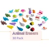 image:imageMr Pen Mini Animal Pencil Erasers Toy Set 30 pcs 10 Design  3D Mini Puzzle Erasers Toys for Kids Reward Party Favors NonToxic amp Safe for Children LatexFree