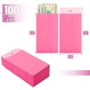 image:imageMr Pen Money Envelopes for Cash 65 x 35 100 Pack Kraft Paper  SelfAdhesive Bulk Cash Envelopes for Budgeting Money and Coin Saving Check Budget Small Item OrganizingLight Pink