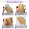 image:imageMr Pen Money Envelopes for Cash 65 x 35 100 Pack Kraft Paper  SelfAdhesive Bulk Cash Envelopes for Budgeting Money and Coin Saving Check Budget Small Item OrganizingNatural Gift Design