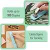 image:imageMr Pen Office Stapler with Staples 2 Pack 200 Staples 14  20 Sheet Capacity Desktop Stapler for Students Office Supplies Ergonomic Design for Comfortable Use JamFreeBlue