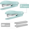 image:imageMr Pen Office Stapler with Staples 2 Pack 200 Staples 14  20 Sheet Capacity Desktop Stapler for Students Office Supplies Ergonomic Design for Comfortable Use JamFreeGreen