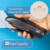 image:imageMr Pen Office Stapler with Staples 2 Pack 200 Staples 14  20 Sheet Capacity Desktop Stapler for Students Office Supplies Ergonomic Design for Comfortable Use JamFreeBlack