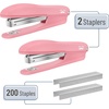 image:imageMr Pen Office Stapler with Staples 2 Pack 200 Staples 14  20 Sheet Capacity Desktop Stapler for Students Office Supplies Ergonomic Design for Comfortable Use JamFreePink