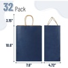 image:imageMr Pen Paper Gift Bags with Handles 32 Pack 76 x 47 x 106  Medium Kraft Paper Bags with Handles Bulk Ideal for Gifts Weddings Baby Showers Birthdays Shopping Party FavorNavy Blue