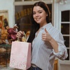 image:imageMr Pen Paper Gift Bags with Handles 32 Pack 76 x 47 x 106  Medium Kraft Paper Bags with Handles Bulk Ideal for Gifts Weddings Baby Showers Birthdays Shopping Party FavorFloral