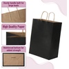 image:imageMr Pen Paper Gift Bags with Handles 32 Pack 76 x 47 x 106  Medium Kraft Paper Bags with Handles Bulk Ideal for Gifts Weddings Baby Showers Birthdays Shopping Party FavorBlack