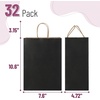 image:imageMr Pen Paper Gift Bags with Handles 32 Pack 76 x 47 x 106  Medium Kraft Paper Bags with Handles Bulk Ideal for Gifts Weddings Baby Showers Birthdays Shopping Party FavorBlack