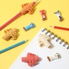 image:imageMr Pen Pencil Grips for Kids Handwriting 4 Pack with 4 Clips  Bright Colors Flexible Silicon Pencil Holder for Kids Right amp LeftHandedAutumn Colors