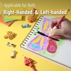 image:imageMr Pen Pencil Grips for Kids Handwriting 4 Pack with 4 Clips  Bright Colors Flexible Silicon Pencil Holder for Kids Right amp LeftHandedAutumn Colors