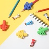 image:imageMr Pen Pencil Grips for Kids Handwriting 4 Pack with 4 Clips  Bright Colors Flexible Silicon Pencil Holder for Kids Right amp LeftHandedBright Colors