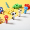 image:imageMr Pen Pencil Grips for Kids Handwriting 4 Pack with 4 Clips  Bright Colors Flexible Silicon Pencil Holder for Kids Right amp LeftHandedBright Colors
