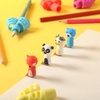 image:imageMr Pen Pencil Grips for Kids Handwriting 4 Pack with 4 Clips  Bright Colors Flexible Silicon Pencil Holder for Kids Right amp LeftHandedCandy Colors