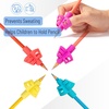 image:imageMr Pen Pencil Grips for Kids Handwriting 4 Pack with 4 Clips  Bright Colors Flexible Silicon Pencil Holder for Kids Right amp LeftHandedCandy Colors