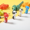 image:imageMr Pen Pencil Grips for Kids Handwriting 4 Pack with 4 Clips  Bright Colors Flexible Silicon Pencil Holder for Kids Right amp LeftHandedTropical Colors