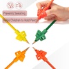 image:imageMr Pen Pencil Grips for Kids Handwriting 4 Pack with 4 Clips  Bright Colors Flexible Silicon Pencil Holder for Kids Right amp LeftHandedTropical Colors