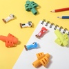image:imageMr Pen Pencil Grips for Kids Handwriting 4 Pack with 4 Clips  Bright Colors Flexible Silicon Pencil Holder for Kids Right amp LeftHandedTropical Colors