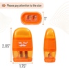 image:imageMr Pen Pencil Sharpener amp Eraser 4 Pack  2in1 Manual Sharpeners with Canister 2 Sharpening Holes for Standard amp Jumbo Pencils Colorful Dual Hole Design for SchoolBright Colors