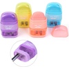 image:imageMr Pen Pencil Sharpener amp Eraser 4 Pack  2in1 Manual Sharpeners with Canister 2 Sharpening Holes for Standard amp Jumbo Pencils Colorful Dual Hole Design for SchoolMacaron Colors