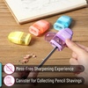 image:imageMr Pen Pencil Sharpener amp Eraser 4 Pack  2in1 Manual Sharpeners with Canister 2 Sharpening Holes for Standard amp Jumbo Pencils Colorful Dual Hole Design for SchoolPastel Colors