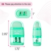 image:imageMr Pen Pencil Sharpener amp Eraser 4 Pack  2in1 Manual Sharpeners with Canister 2 Sharpening Holes for Standard amp Jumbo Pencils Colorful Dual Hole Design for SchoolPastel Colors