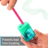 image:imageMr Pen Pencil Sharpeners Manual 24 Pack Dual Hole Colorful  Bulk Handheld Pencil Sharpener Compatible with Standard and Jumbo Pencils Snapon Lid Stainless Steel Blade