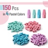 image:imageMr Pen Pencil Top Erasers 150 Pack Pastel Colors LatexFree NoSmudge Cap Pencil Erasers for Precise Erasing Kids Teachers Studying Supplies