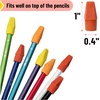 image:imageMr Pen Pencil Top Erasers 30 Pack LatexFree  NoSmudge Cap Pencil Erasers for Precise Erasing Kids Teachers Studying Supplies Sunset Scheme