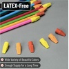image:imageMr Pen Pencil Top Erasers 30 Pack LatexFree  NoSmudge Cap Pencil Erasers for Precise Erasing Kids Teachers Studying Supplies Sunset Scheme