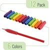 image:imageMr Pen Pencil and Pen Grips Colorful 12 Pack Pencil Grips for Adults  Rubber Ergonomic Pen GripperBright Colors