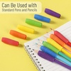 image:imageMr Pen Pencil and Pen Grips Colorful 12 Pack Pencil Grips for Adults  Rubber Ergonomic Pen GripperBright Colors