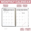 image:imageMr Pen Planner 20262027July 2026  June 2027 with Tabs  A5 63 x 85 Black Hardcover Spiral Bound Weekly and Monthly Calendar Notebook