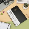 image:imageMr Pen Planner 20262027July 2026  June 2027 with Tabs  A5 63 x 85 Black Hardcover Spiral Bound Weekly and Monthly Calendar Notebook