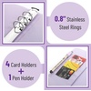 image:imageMr Pen Planner Binders A6 Black Leather Notebook Cover  Composition Notebook Cover Refillable Wallet Binder Planner Binder 6 Ring Leather Ring Binder Refillable Notebook BinderPurple