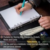 image:imageMr Pen Planner Binders A6 Black Leather Notebook Cover  Composition Notebook Cover Refillable Wallet Binder Planner Binder 6 Ring Leather Ring Binder Refillable Notebook BinderBlack