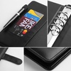 image:imageMr Pen Planner Binders A6 Black Leather Notebook Cover  Composition Notebook Cover Refillable Wallet Binder Planner Binder 6 Ring Leather Ring Binder Refillable Notebook BinderBlack