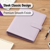 image:imageMr Pen Planner Binders A6 Black Leather Notebook Cover  Composition Notebook Cover Refillable Wallet Binder Planner Binder 6 Ring Leather Ring Binder Refillable Notebook BinderPurple