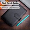 image:imageMr Pen Planner Binders A6 Black Leather Notebook Cover  Composition Notebook Cover Refillable Wallet Binder Planner Binder 6 Ring Leather Ring Binder Refillable Notebook BinderBlack