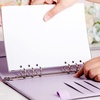 image:imageMr Pen Planner Binders A6 Black Leather Notebook Cover  Composition Notebook Cover Refillable Wallet Binder Planner Binder 6 Ring Leather Ring Binder Refillable Notebook BinderPurple
