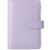 image:imageMr Pen Planner Binders A6 Black Leather Notebook Cover  Composition Notebook Cover Refillable Wallet Binder Planner Binder 6 Ring Leather Ring Binder Refillable Notebook BinderPurple