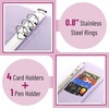 image:imageMr Pen Planner Binders A6 Black Leather Notebook Cover  Composition Notebook Cover Refillable Wallet Binder Planner Binder 6 Ring Leather Ring Binder Refillable Notebook BinderPurple