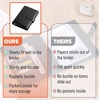 image:imageMr Pen Planner Binders A6 Black Leather Notebook Cover  Composition Notebook Cover Refillable Wallet Binder Planner Binder 6 Ring Leather Ring Binder Refillable Notebook BinderBlack