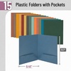 image:imageMr Pen Plastic Folders with Pockets 15 pcs  Aesthetic File Folder with Business Card Slot 2Pocket Folder Back to School Office Filing Supplies